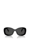 Prada Womens Black Pr A13s Butterfly-frame Acetate Sunglasses In Black