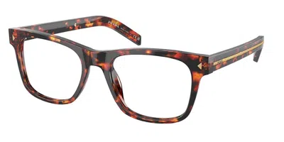 Prada Pr A13v 14o1o1 Men's Glasses Tortoiseshell Size 54 - Free Lenses - Blue Light Block Available In Orange