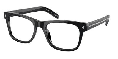 Prada Pr A13vf Asian Fit 16k1o1 Men's Glasses Black Size 54 - Free Lenses - Blue Light Block Available
