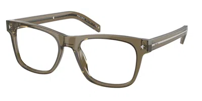 Prada Pr A13vf Asian Fit Men's Glasses, Green, Size 54