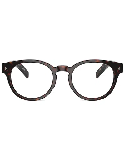 Prada Pr A14v Radica Tortoise Glasses In Black