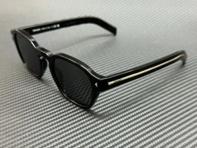 Pre-owned Prada Pr A16s 16k731 Black Grey Unisex 52 Mm Sunglasses In Gray