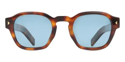 Prada Pr A16s Polarized 15w04d Men's Sunglasses Tortoiseshell Size 49 In Blue