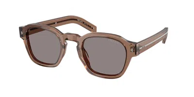 Prada Pr A16sf Asian Fit 28i03d Men's Sunglasses Brown Size 53