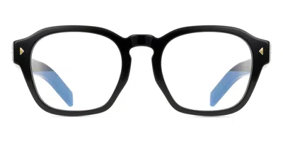 Prada Pr A16sf Asian Fit Men's Glasses, Black, Size 53