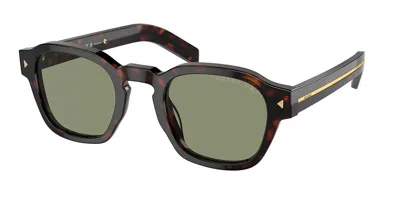 Prada Pr A16sf Asian Fit Polarized 17n20g Men's Sunglasses  Size 53 In Gold
