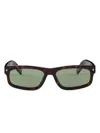 Prada Full Frame Sunglasses In Brown