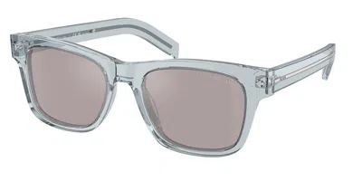 Prada Pr A17sf Asian Fit Polarized 19t80f Men's Sunglasses Blue Size 55 In Gray