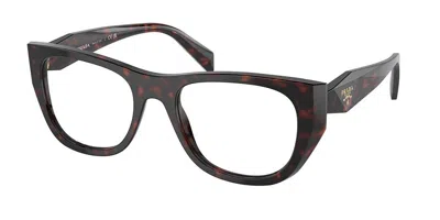 Prada Pr A18v Women's Glasses, Tortoiseshell, Size 50 In Black