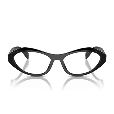 Prada Cat-eye Frame Glasses In Black