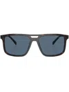 Prada Pr A22s Square Frame Sunglasses In Brown
