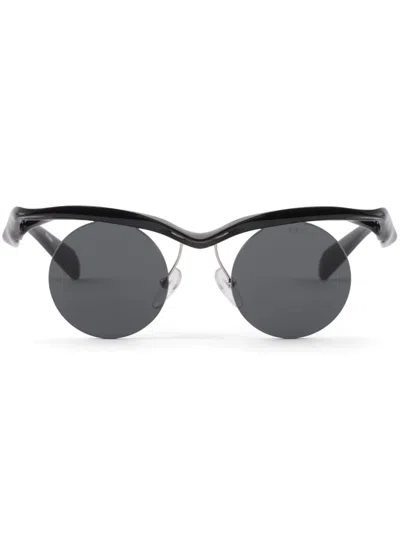Prada Eyewear A24s Round In Black