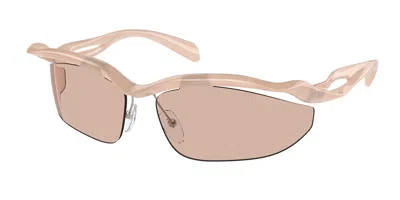 PRADA PR A25S 12S4I2 WOMEN’S SUNGLASSES PINK SIZE 71