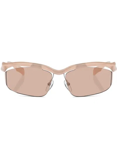 PRADA PRADA PR A25S GEOMETRIC FRAME SUNGLASSES
