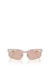 Prada Womens Pink Pr A25s Cat-eye Acetate Sunglasses In Opal Peach