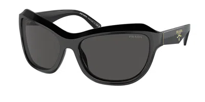 Prada Pr A27s 16k5s0 Women's Sunglasses  Size 62 In Black