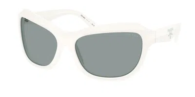 Prada Pr A27sf Asian Fit 17k3c2 Women's Sunglasses White Size 63