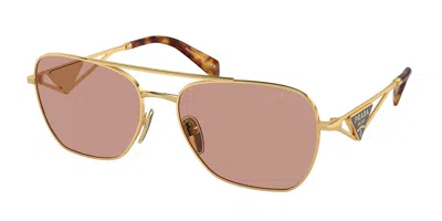 Prada Pr A50s 5ak08m Women's Sunglasses Gold Size 59 In Multi