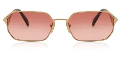 Prada Pr A51s 5ak40c Women's Sunglasses Gold Size 58 In Red