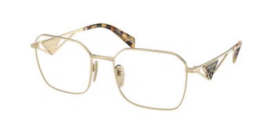 Prada Pr A51v 14n1o1 Women's Glasses Gold Size 53 - Free Lenses - Blue Light Block Available