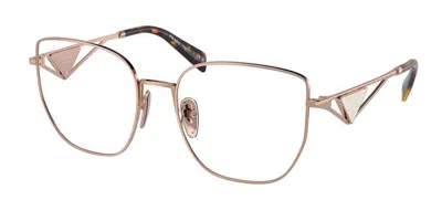 Prada Pr A54vd Asian Fit Women's Glasses, Gold, Size 55