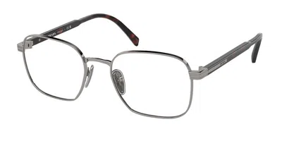 Prada Pr A55v Men's Glasses, Gunmetal, Size 51 In Gray