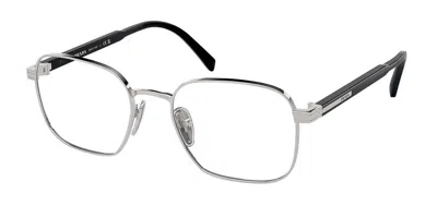 Prada Pr A55v Men's Glasses, Silver, Size 51 In Gray