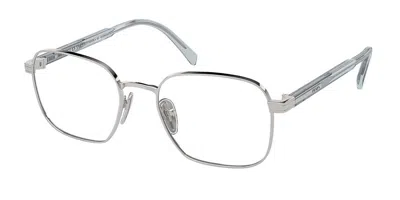 Prada Pr A55v Men's Glasses, Silver, Size 51 In Gray