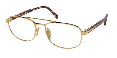 Prada Pr A56v Men's Glasses, Gold, Size 55 In Multi