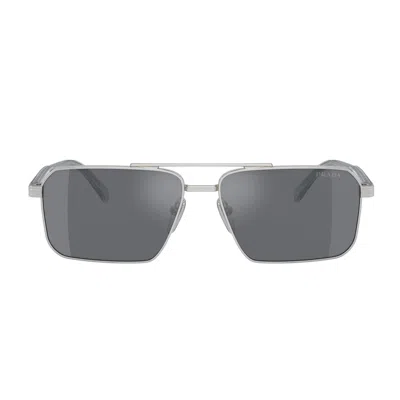 PRADA PRADA PR A57S 1BC175 ARGENTO SUNGLASSES