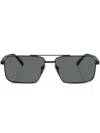 Prada Pr A57s Aviator Frame Sunglasses In Black