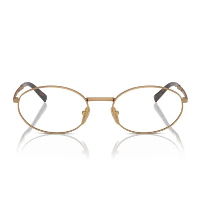 Prada Pr A57v Eyeglasses In Gold