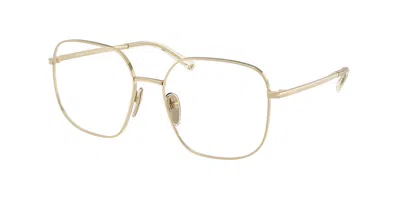 Prada Pr A59v Zvn1o1 Women's Glasses Gold Size 55 - Free Lenses - Blue Light Block Available