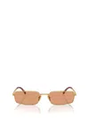 Prada Pr A60s Gold Sunglasses In Gold