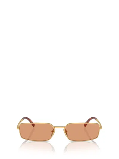 Prada Pr A60s Gold Sunglasses In Crl