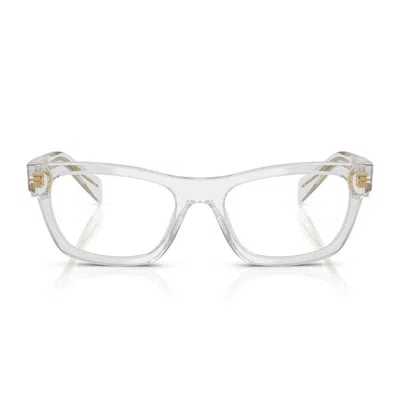 Prada Pr B01v Eyeglasses In Transparent