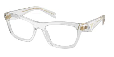 Prada Pr B01v Women's Glasses, Clear, Size 52 In Transparent
