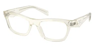 Prada Pr B01v Women's Glasses, Yellow, Size 52 In White