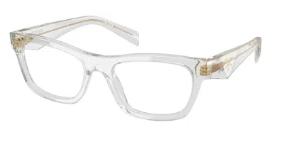 Prada Pr B01vf Asian Fit Women's Glasses, Clear, Size 54 In Transparent