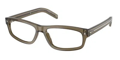 Prada Pr B02v Men's Glasses, Brown, Size 55 In Metallic