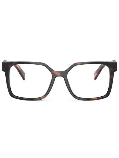 Prada Pr B03v Mauve Tortoise In Brown
