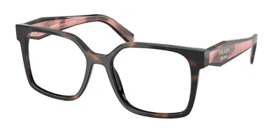 Prada Pr B03vf Asian Fit Women's Glasses, Tortoiseshell, Size 56 In Multi
