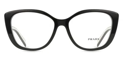 Prada Pr B04vf Asian Fit 16k1o1 Women's Glasses Black Size 55 - Free Lenses - Blue Light Block Available