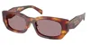 Prada 53mm Pillow Square Polarized Sunglasses In Blue