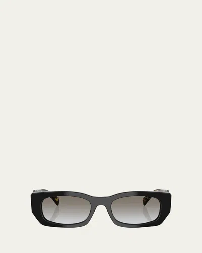 Prada Pr B05sf Pillow Sunglasses In Black
