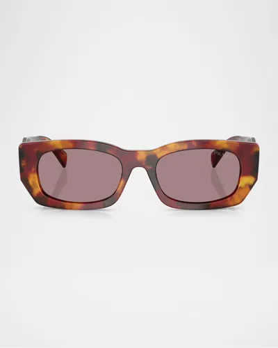 Prada Pr B05sf Pillow Sunglasses In Tortoise