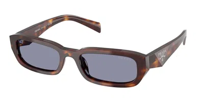 Prada Pr B06s 15w03n Women's Sunglasses Tortoiseshell Size 53 In Brown