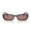 Prada Pr B06s 17n60b Root Tartarugato Sunglasses In Marrone