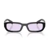 Prada Pr B06sf Rectangular Sunglasses In Black