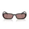 Prada Pr B06s 17n60b Root Tartarugato Sunglasses In Multicolor